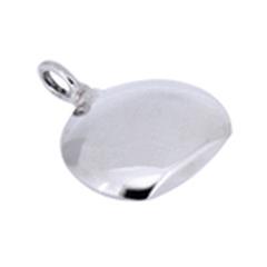 Hanger fles zilver incl. collier